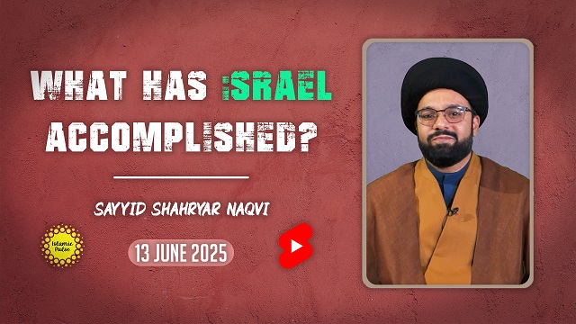 What Has israel Accomplished? | Sayyid Shahryar Naqvi | English